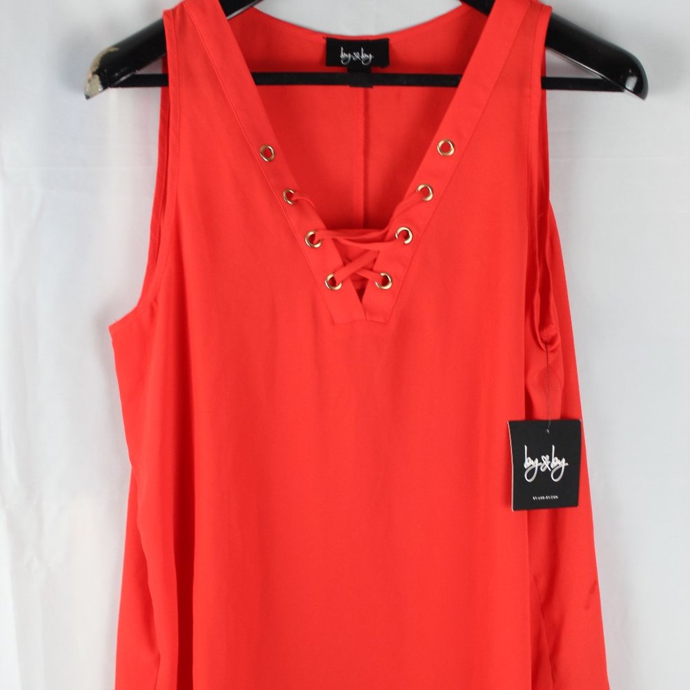 By&By  orange sleeveless blouse